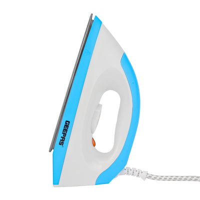 Geepas GDI7782 Dry Iron 1200W | Non-Stick Soleplate | Adjustable Temperature Control | Indicator light | Smooth wrinkle removal |Durable ABS body | 2-year warranty