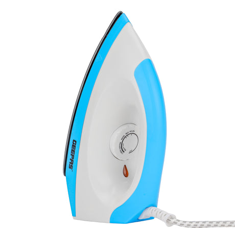 Geepas GDI7782 Dry Iron 1200W | Non-Stick Soleplate | Adjustable Temperature Control | Indicator light | Smooth wrinkle removal |Durable ABS body | 2-year warranty