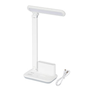 Geepas GDL53039 Rechargeable Desk Lamp | 1200mAh LED Study Lamp |Type-C Charging | 28 High-Brightness LEDs | Adjustable Lamp Head |Storage Base Design | 2-Year  Warranty
