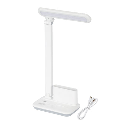 Geepas GDL53039 Rechargeable Desk Lamp | 1200mAh LED Study Lamp |Type-C Charging | 28 High-Brightness LEDs | Adjustable Lamp Head |Storage Base Design | 2-Year  Warranty