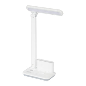 Geepas GDL53039 Rechargeable Desk Lamp | 1200mAh LED Study Lamp |Type-C Charging | 28 High-Brightness LEDs | Adjustable Lamp Head |Storage Base Design | 2-Year  Warranty
