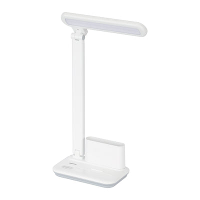 Geepas GDL53039 Rechargeable Desk Lamp | 1200mAh LED Study Lamp |Type-C Charging | 28 High-Brightness LEDs | Adjustable Lamp Head |Storage Base Design | 2-Year  Warranty