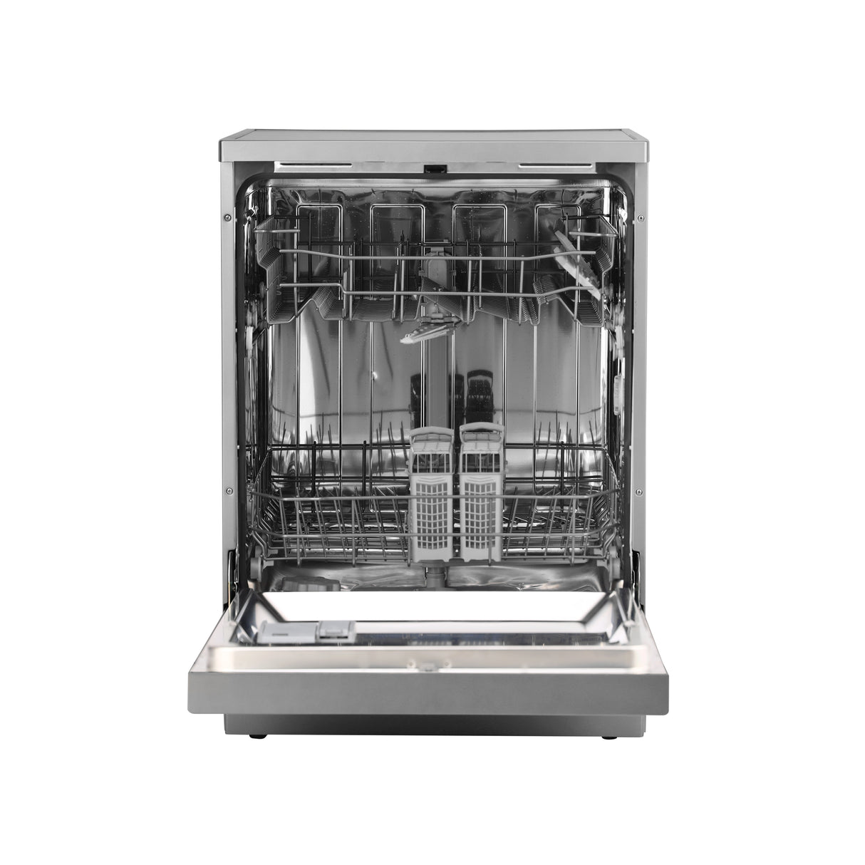 Geepas Free Standing Dishwasher GDW1354SV | 13 Place Settings, 2 Baskets, Stainless Steel Tub, 5 Wash Programs, Delay Timer, LED Display, Child Lock, 2Year Warranty