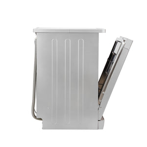 Geepas Free Standing Dishwasher GDW1464SV|13 Place Settings, 2 Baskets, Stainless Steel Tub, 7 Programs, Quick  Wash, Delay Timer, LED Display, Child Lock, 2Year Warranty