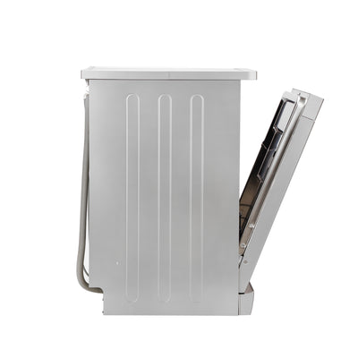 Geepas Free Standing Dishwasher GDW1464SV|13 Place Settings, 2 Baskets, Stainless Steel Tub, 7 Programs, Quick  Wash, Delay Timer, LED Display, Child Lock, 2Year Warranty