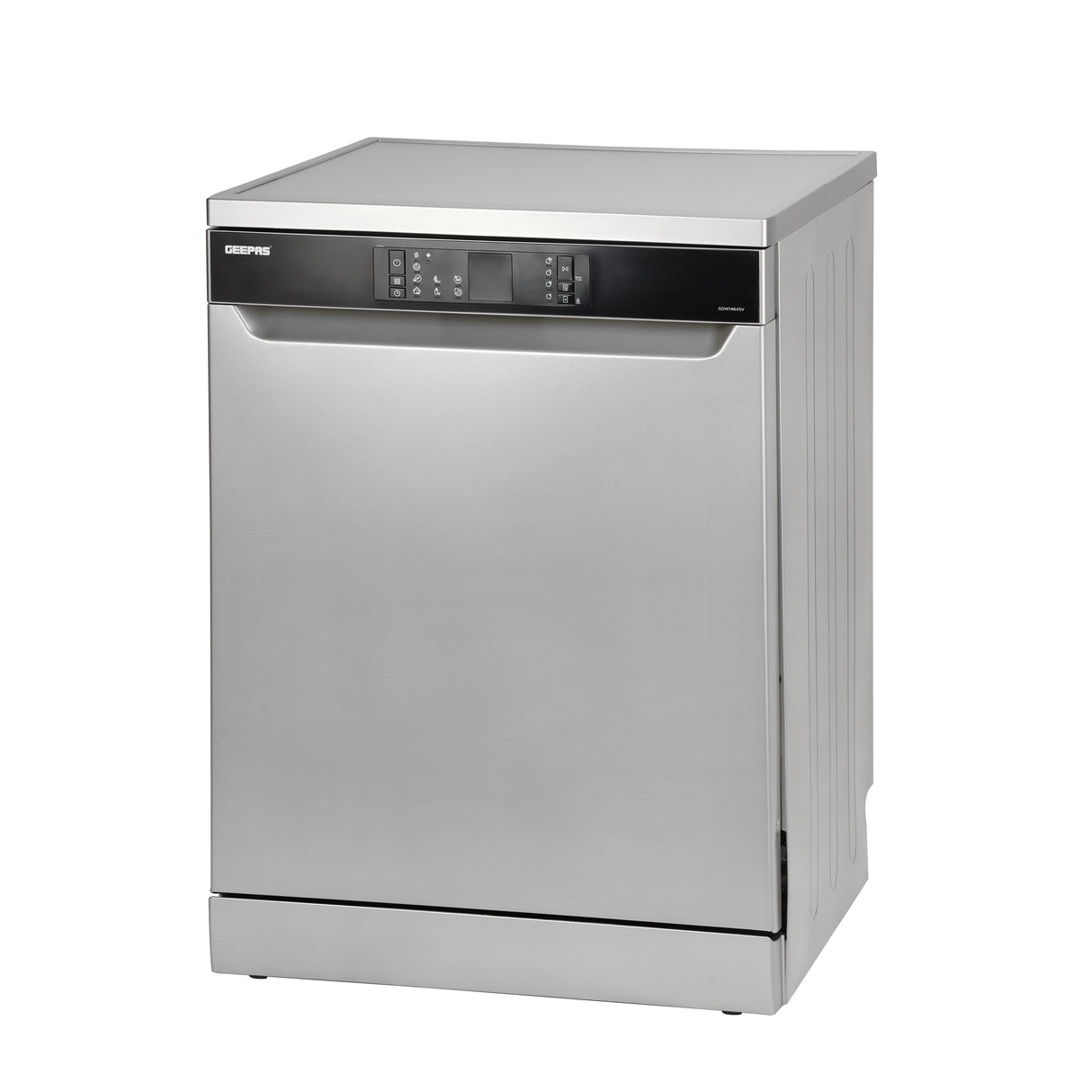 Geepas Free Standing Dishwasher GDW1464SV|13 Place Settings, 2 Baskets, Stainless Steel Tub, 7 Programs, Quick  Wash, Delay Timer, LED Display, Child Lock, 2Year Warranty