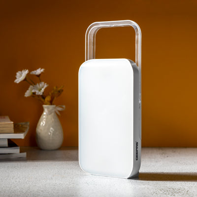 Geepas GE51036 Ultra-Bright Rechargeable Emergency Lantern | 122 High Power LEDs| 4800mAh Lithium Battery| USB Mobile Charging| Up to 8 Hours Runtime| 2 Years Warranty