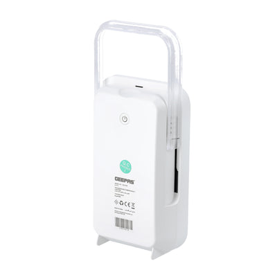 Geepas GE51036 Ultra-Bright Rechargeable Emergency Lantern | 122 High Power LEDs| 4800mAh Lithium Battery| USB Mobile Charging| Up to 8 Hours Runtime| 2 Years Warranty