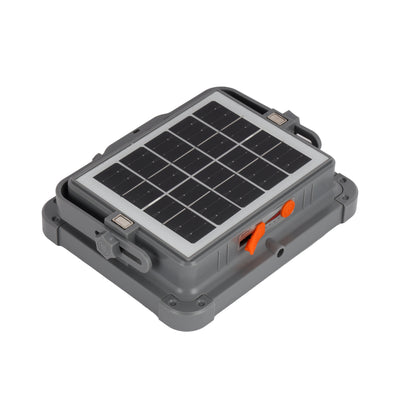 Geepas GE51069 Rechargeable Solar Light | 90 SMD LEDs | Dual USB & Solar Charging| 4800mAh Battery| IP66 Waterproof Design & Multi-Mode Bright Lighting for Outdoor Use