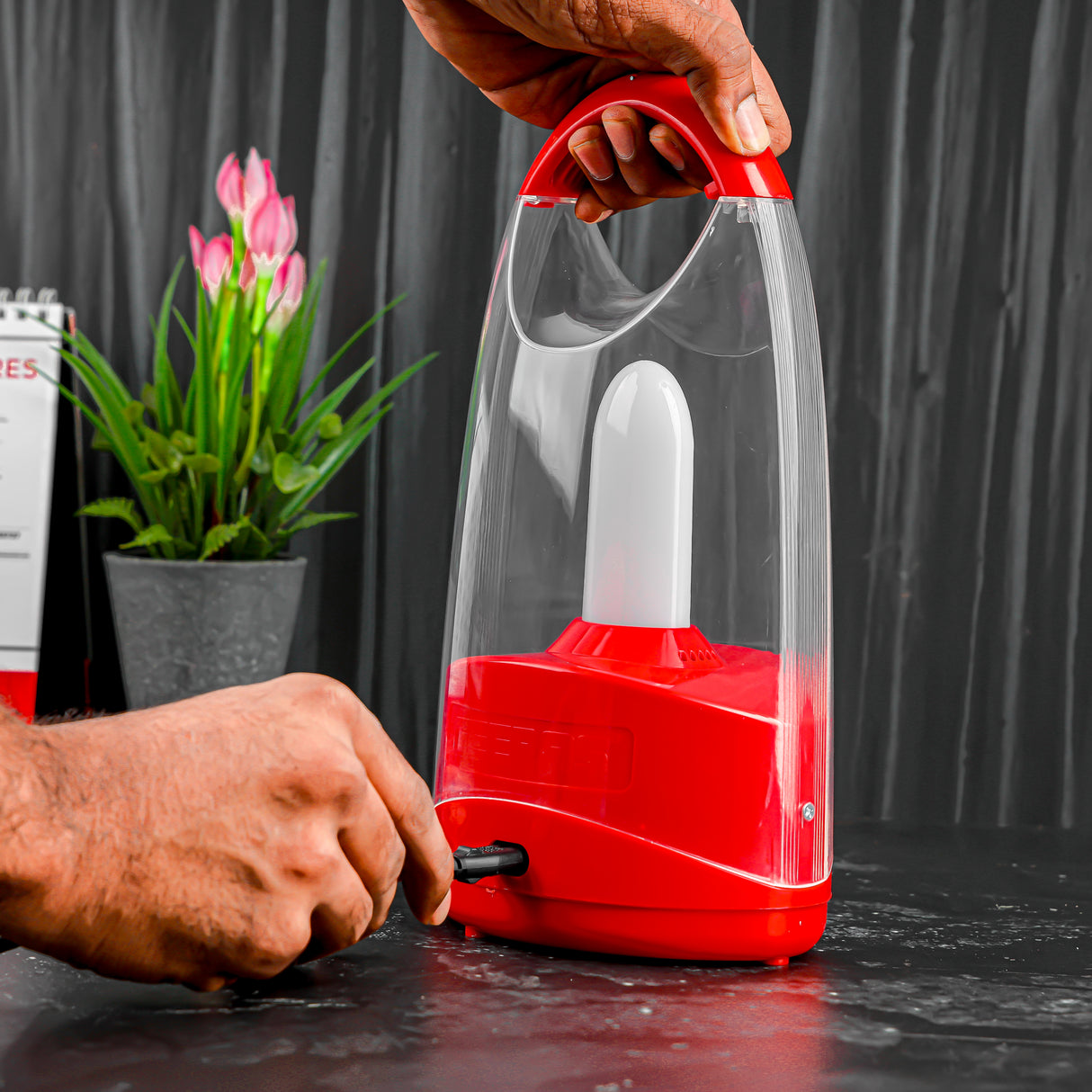 Geepas GE53012 Rechargeable Emergency Lantern |72 High-Bright LEDs| 360° Area Lighting| USB Mobile Charging & Solar Input | Camping & Emergencies | 2 Years Warranty