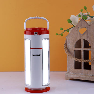 Geepas GE53023 Rechargeable LED Lantern |7 Hours Runtime| 5.6V Long-Lasting Battery| 360° Bright Lighting| Overcharge Protection| Ideal for Emergencies | 2 Years Warranty