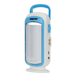 Geepas GE53025 Rechargeable LED Lantern with 24 High Power LEDs| 4 Hours Runtime| Compact Energy-Efficient Emergency Light for Home Use with Reliable | 2-Year Warranty