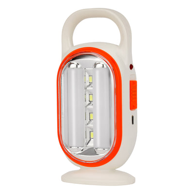 Geepas LED Emergency Lantern- GE53038| Energy Efficient Design, 22 Pieces Hi-Power LEDs,5 Hours Working| Light-Weight Design with Stand|  Red and White, 2 Years Warranty