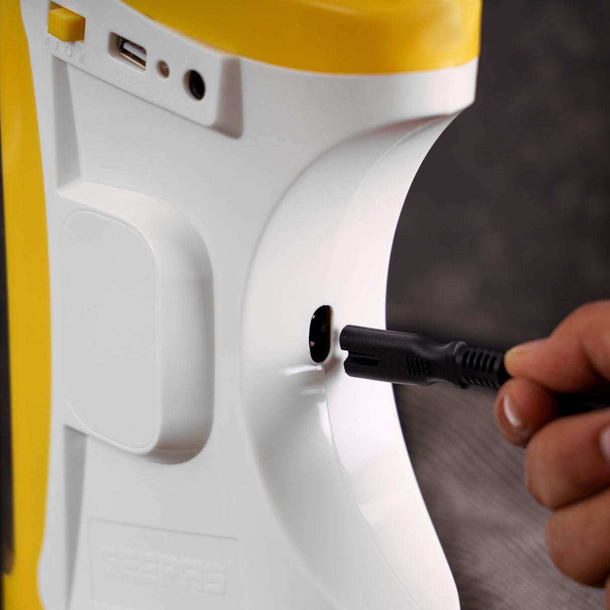 Geepas GE5510 Rechargeable LED Lantern with 44 SMD LEDs| 100 Hours Working | Unbreakable PC Glass | USB Mobile Charging  | Powerful Emergency |  2 Years Warranty