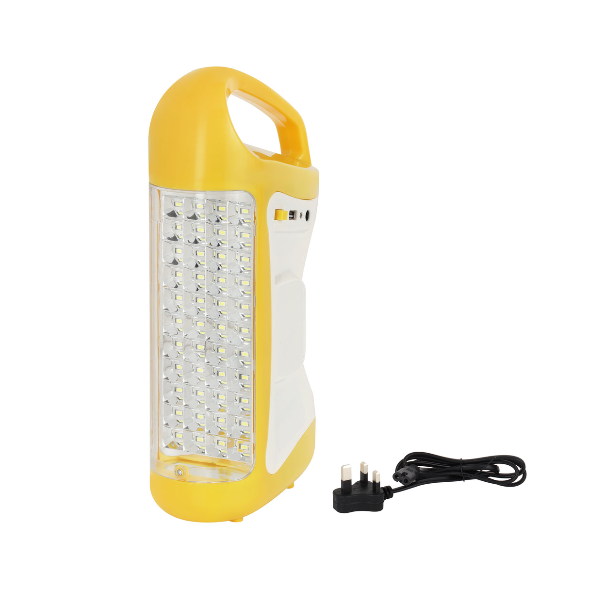 Geepas GE5510 Rechargeable LED Lantern with 44 SMD LEDs| 100 Hours Working | Unbreakable PC Glass | USB Mobile Charging  | Powerful Emergency |  2 Years Warranty