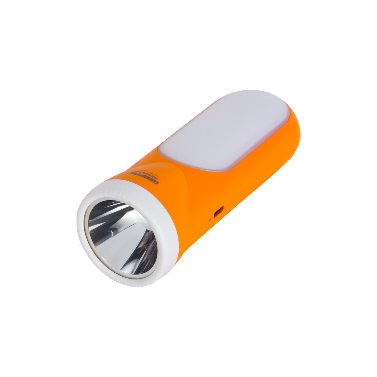 Geepas GE5567 2-in-1 Rechargeable LED Torch with 14 SMD Lantern | Type-C Charging| 1500mAh Lithium Battery | 5 Hours Runtime | Compact Outdoor Light | 2 years warranty