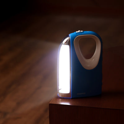 Geepas GE5596 Rechargeable Emergency Lantern |60 SMD LEDs| 4V Long-Lasting Battery| Solar DC Input| 2 Light Modes|5-Hour Runtime|Portable Durable Design|2 Years Warranty