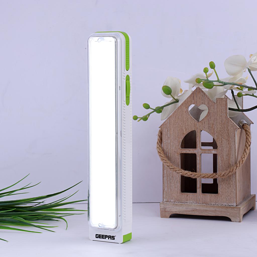 Geepas GE5710 Rechargeable LED Lantern | 46 Bright LEDs| 4V 2400mAh Battery| Long-Lasting Emergency Light with Strong ABS Body|  Portable Design for Home & Outdoor Use