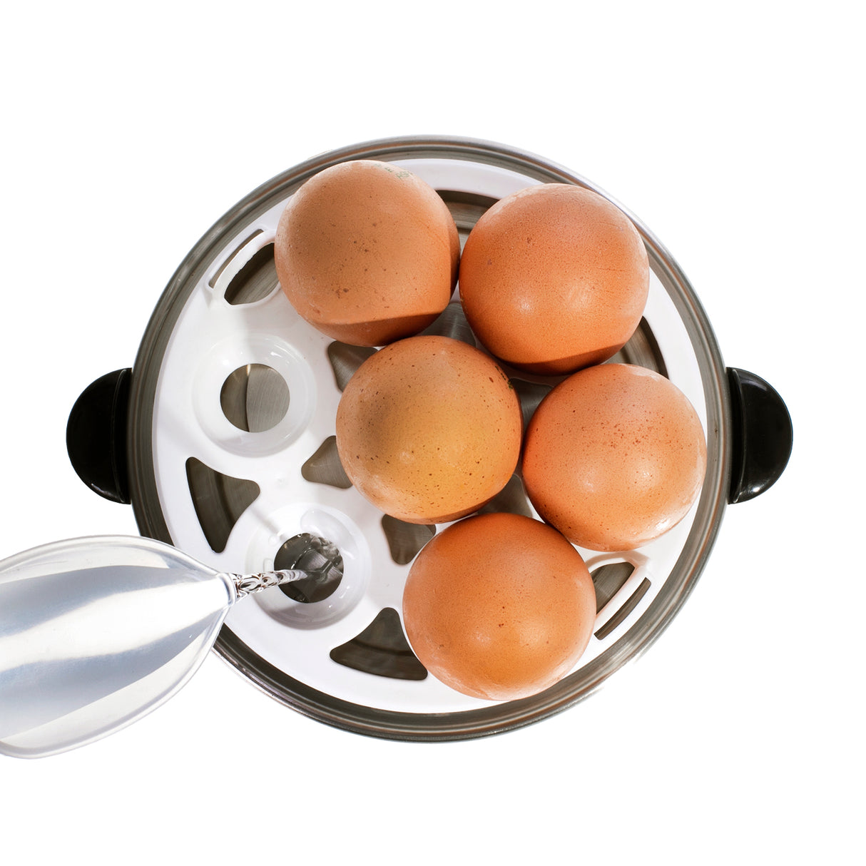 Geepas GEB63020UK Egg Boiler | 7 Egg Capacity Electric Egg Cooker with Automatic Shut-Off| Stainless Steel Heating Plate| Compact Design| Easy to Use & Quick Egg Cooking