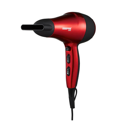 Geepas GHD86018 Hair Dryer | 2000W Powerful DC Motor | Ionic Function | Cool Shot | 2 Speeds & 3 Heat Settings | Removable Filter & Hang-Up Hook | 2 Years Warranty