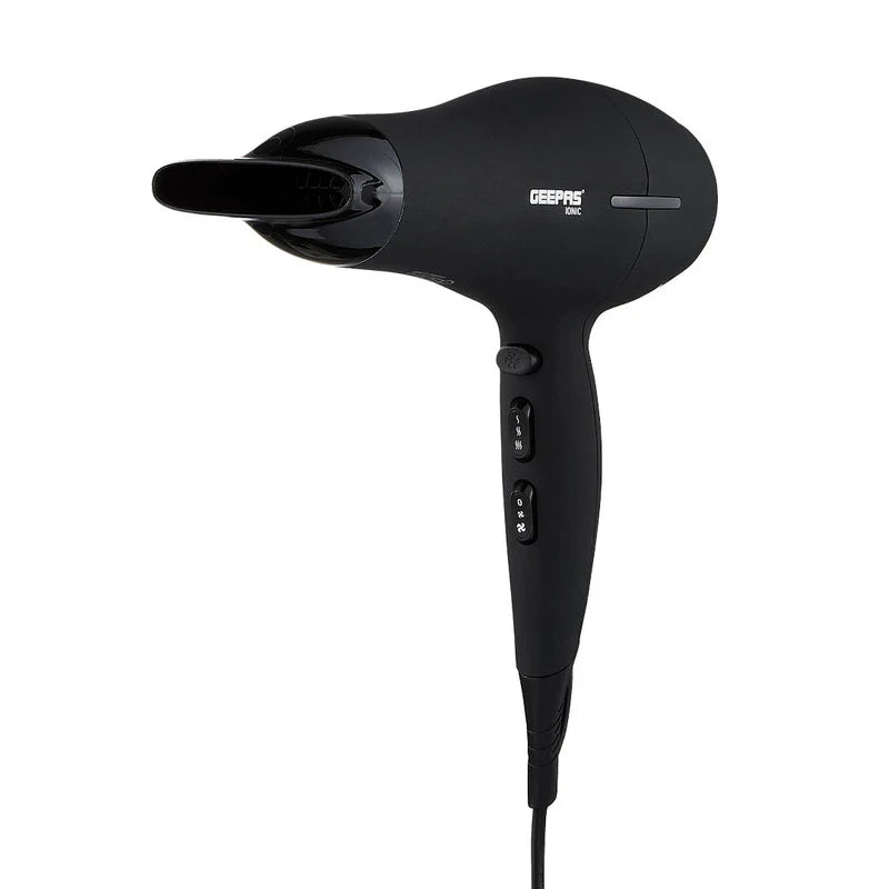Geepas GHD86019 Ionic Hair Dryer | 2200W | Cool Shot | 2-Speed & 3-Heat Settings| Detachable Concentrator| Anti-Frizz & Smooth Finish Hair Dryer | 2 Years warranty
