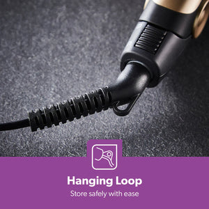 Geepas GHS86016  Hair Straightener |  28W Power| Ceramic Coated Plates| 200°C Max Temperature| PTC Heater | 360° Swivel Cord| Lockable Handle | 2 Years Warranty