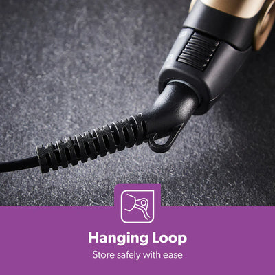 Geepas GHS86016  Hair Straightener |  28W Power| Ceramic Coated Plates| 200°C Max Temperature| PTC Heater | 360° Swivel Cord| Lockable Handle | 2 Years Warranty