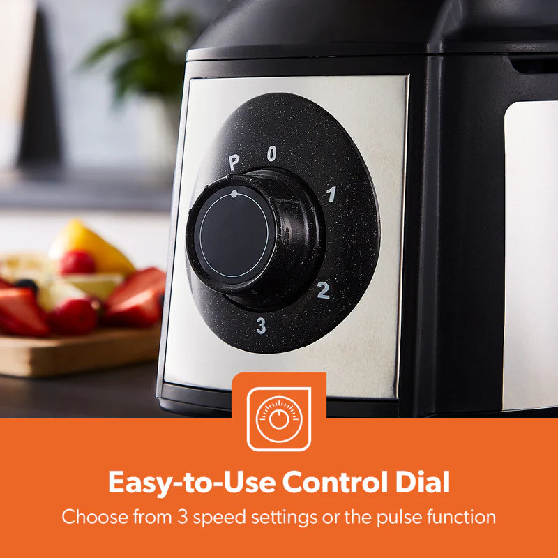 Geepas 5-in-1 Mixer Grinder GSB5457N | 1000W  Copper Motor| Stainless Steel Jars| Modern Design| Durable Body| Sharp Blades| 1.5L| 1.0L & 450ml Jars| 2 Years Warranty