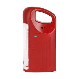 Geepas GEFL4629 Rechargeable Lantern & Zoomable Flashlight | 33 SMD LED Lantern| 20W High Power Zoom Torch| 6000mAh Battery|  100 Hours Working Time| 2 Years Warranty