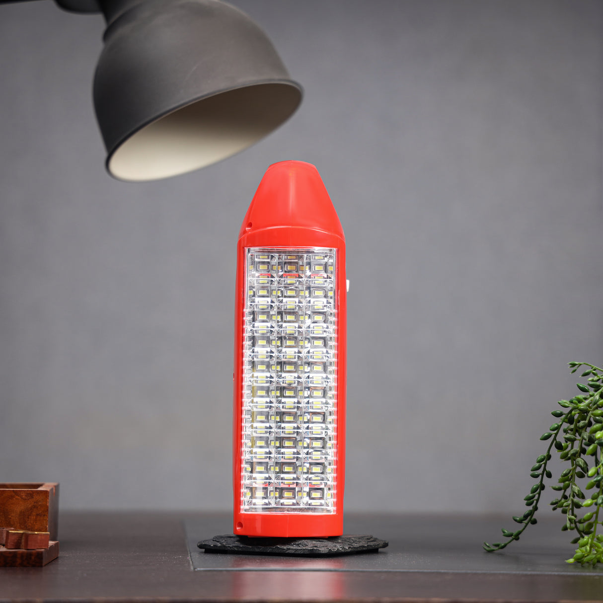 Geepas GEFL51029  Rechargeable LED Lantern & Flashlight | 2-in-1 Combo Emergency Lighting  | 30pcs SMD LED | CREE LED Torch | 60H Working Time | 2 Years Warranty