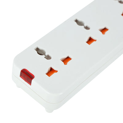 Geepas GES58013 5-Way Extension Socket 3M | 13A Power Strip with Child Safety Covers | Fire-retardant casing | Highly efficient conductor structure | Durable & Reliable