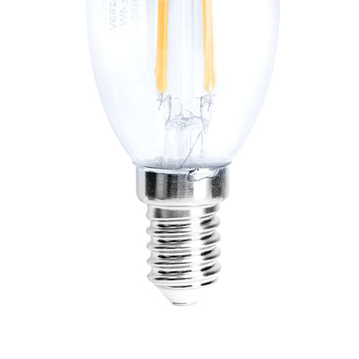 Geepas GESL55057 4W LED Filament Light | 470lm Warm White 3000K |Warm White Light | 80% Energy Saving | No UV/IR Radiation |Life Time Upto  15000hrs| Mercury Free