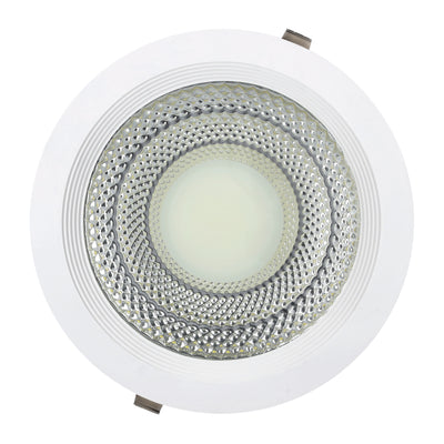 Geepas GESL55078 Round Slim 30W Downlight | COB LED Ceiling Light in Natural Cool White 6500K | Ultra Slim Design with Long Life 50,000 Burning Hours | 2 Years Warranty