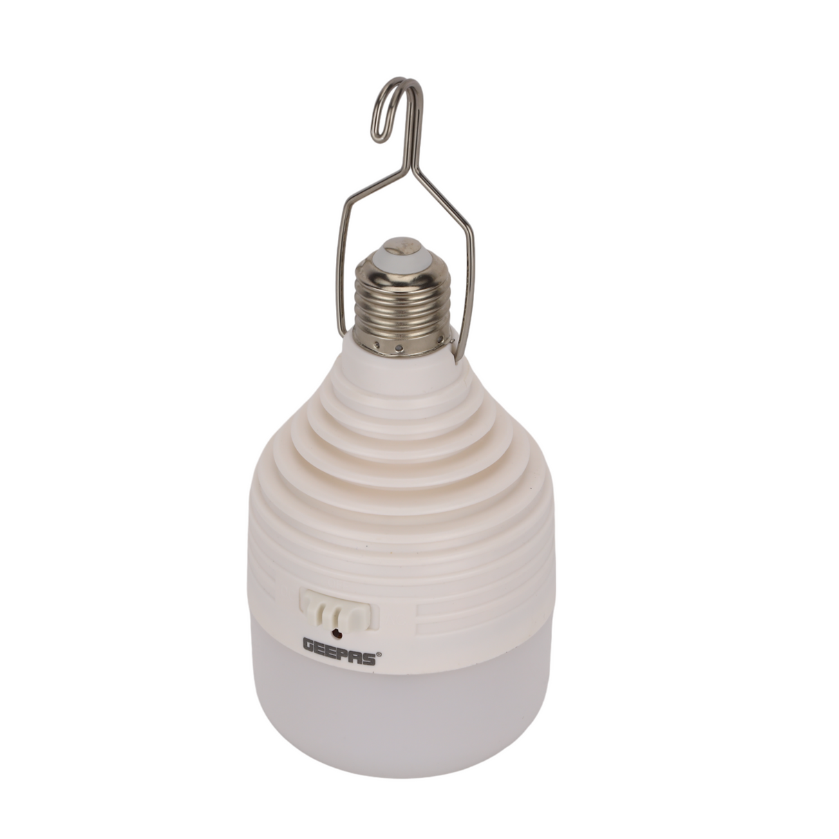Geepas 10W Rechargeable Emergency LED Bulb GESL55143 |AC/DC Function with Built-in Battery, 40 Super Bright LEDs, Remote Control, 3-in-1 Connect,3H Backup, 2Year Warranty