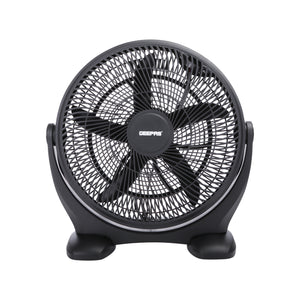 Geepas GF21138 18-Inch Box Fan | Powerful 5-Blade Design | Adjustable 3-Speed Settings | Energy Efficient Cooling | Quiet Operation for Home & Office| 2 Years Warranty