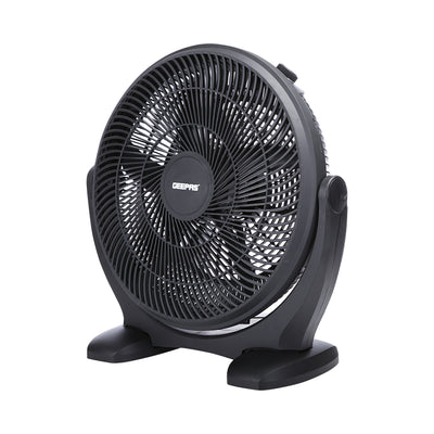 Geepas GF21138 18-Inch Box Fan | Powerful 5-Blade Design | Adjustable 3-Speed Settings | Energy Efficient Cooling | Quiet Operation for Home & Office| 2 Years Warranty