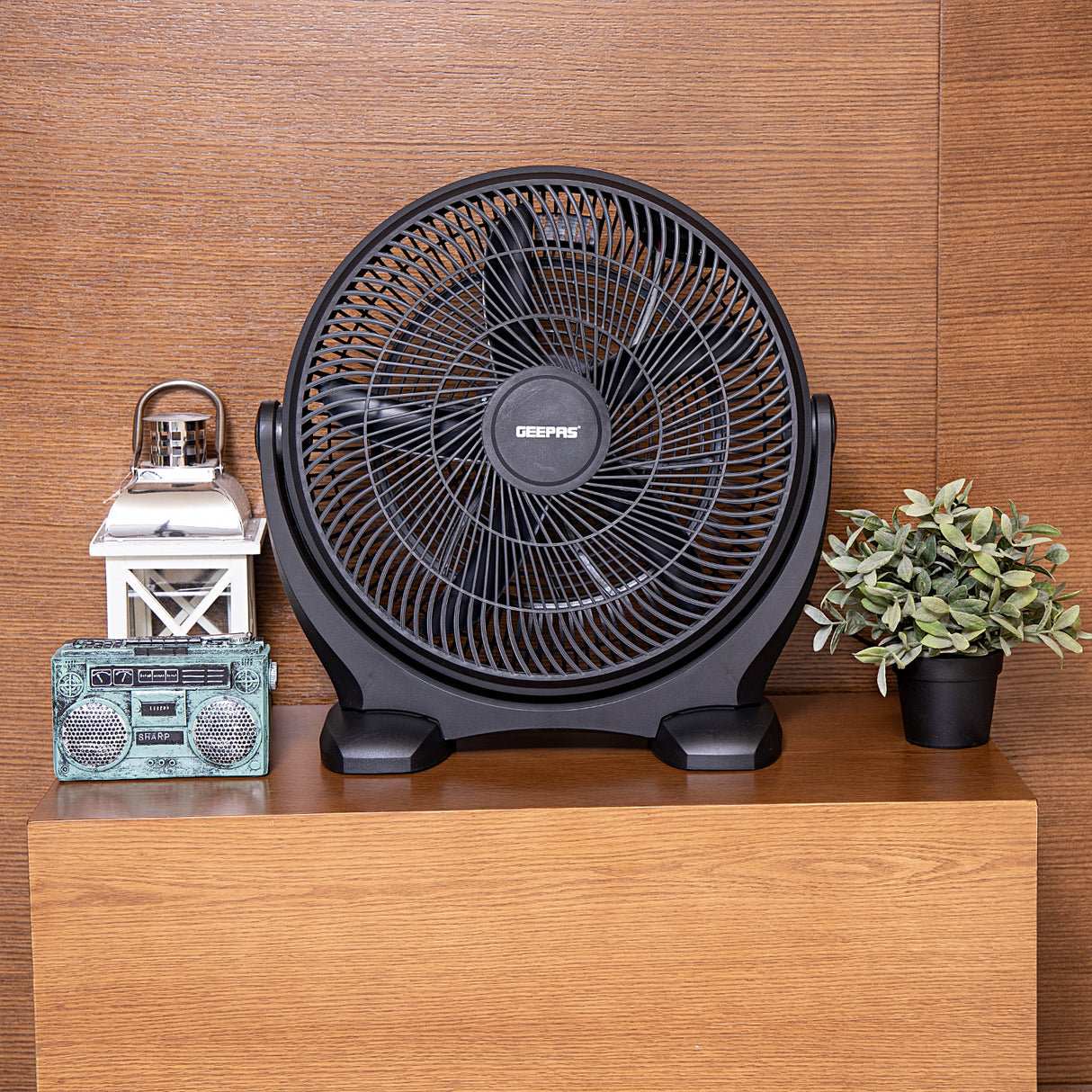 Geepas 18" Box Fan- GF21138| High Performance Fan with 3-Speed Controls and 5 Leaf Blades, High Performance 80W Motor for High Speed Wind