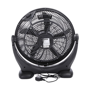 Geepas 18" Box Fan- GF21138| High Performance Fan with 3-Speed Controls and 5 Leaf Blades, High Performance 80W Motor for High Speed Wind