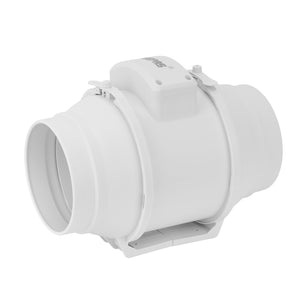 Geepas Inline Exhaust Fan GF21192 – 6", 28W, 2150 RPM, 370 CFM, Rust-Free, Low Noise, IPX4, Ideal for Homes & Commercial Spaces, 1-Year Warranty, White