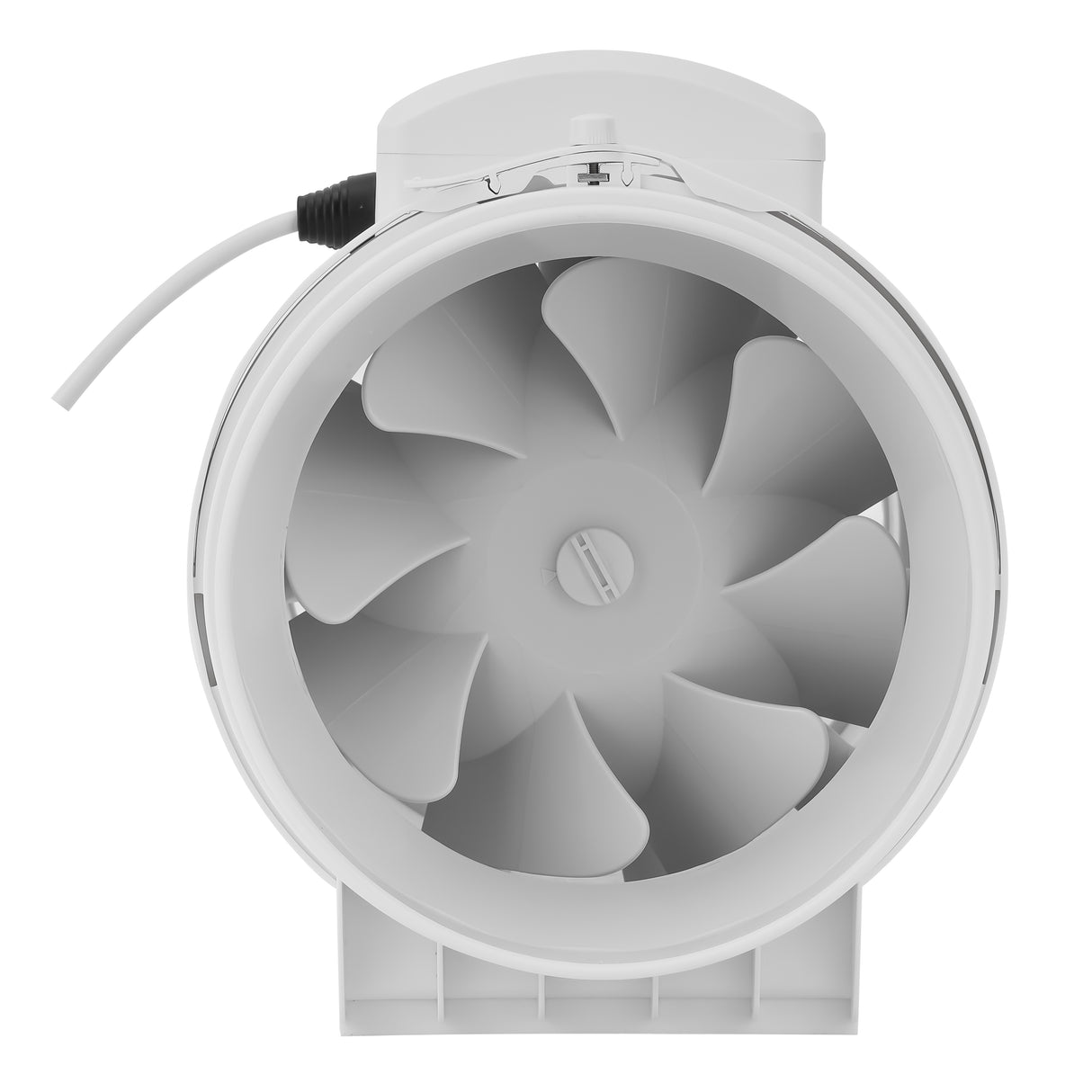 Geepas GF21193 Inline Exhaust Fan | 8" | 1700 RPM | 500 CFM | 55W | Rust-Free | Low Noise | Ideal for Kitchens, Bathrooms & Basements | 2-Year Warranty