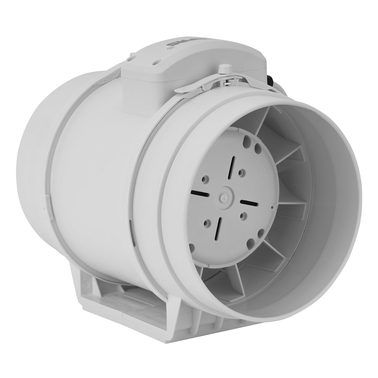 Geepas GF21193 Inline Exhaust Fan | 8" | 1700 RPM | 500 CFM | 55W | Rust-Free | Low Noise | Ideal for Kitchens, Bathrooms & Basements | 2-Year Warranty