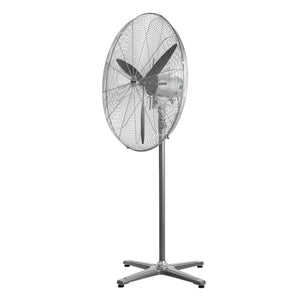 Geepas GF21198 26 Inch Industrial Pedestal Fan | 210W Copper Motor | 650mm 3 Metal Blade Fan with Oscillation | 3 Speeds| Adjustable Height | Heavy Duty Cooling Airflow