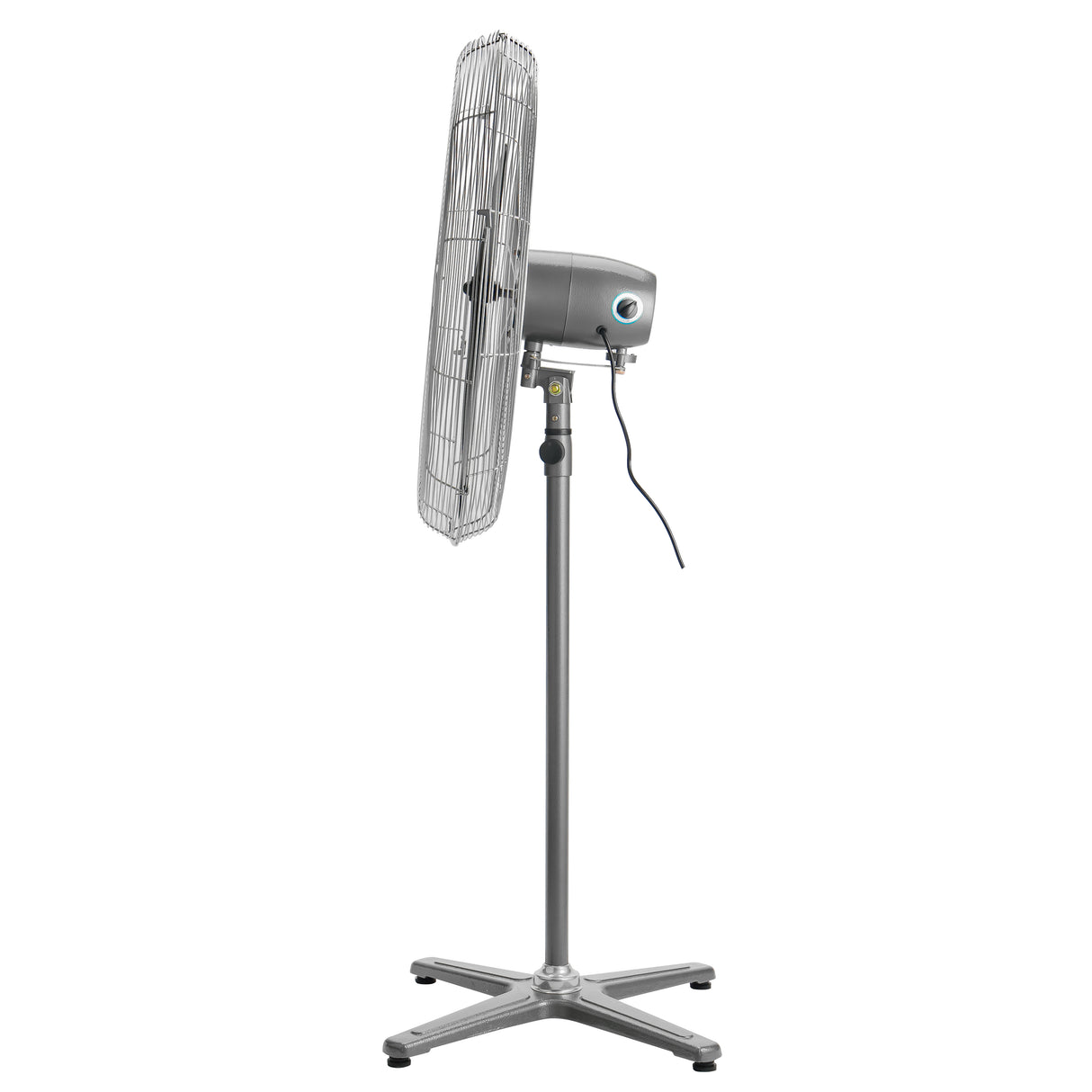 Geepas GF21198 26 Inch Industrial Pedestal Fan | 210W Copper Motor | 650mm 3 Metal Blade Fan with Oscillation | 3 Speeds| Adjustable Height | Heavy Duty Cooling Airflow