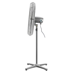 Geepas GF21198 26 Inch Industrial Pedestal Fan | 210W Copper Motor | 650mm 3 Metal Blade Fan with Oscillation | 3 Speeds| Adjustable Height | Heavy Duty Cooling Airflow