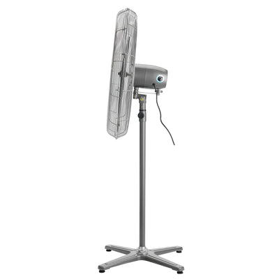 Geepas GF21198 26 Inch Industrial Pedestal Fan | 210W Copper Motor | 650mm 3 Metal Blade Fan with Oscillation | 3 Speeds| Adjustable Height | Heavy Duty Cooling Airflow