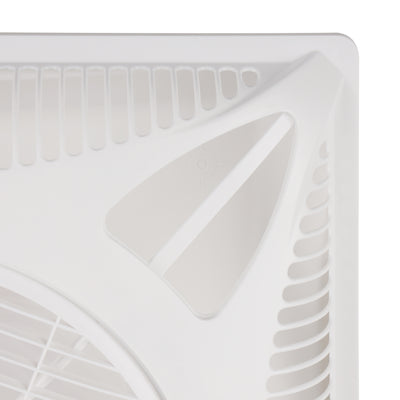 Geepas Grid Fan GF21201 | 14" Rust-Free Fan with 3-Speed Remote, Ionizer & Timer | 1230 RPM, ABS Body, Durable Cooling for Large Rooms | White, 2-Year Warranty