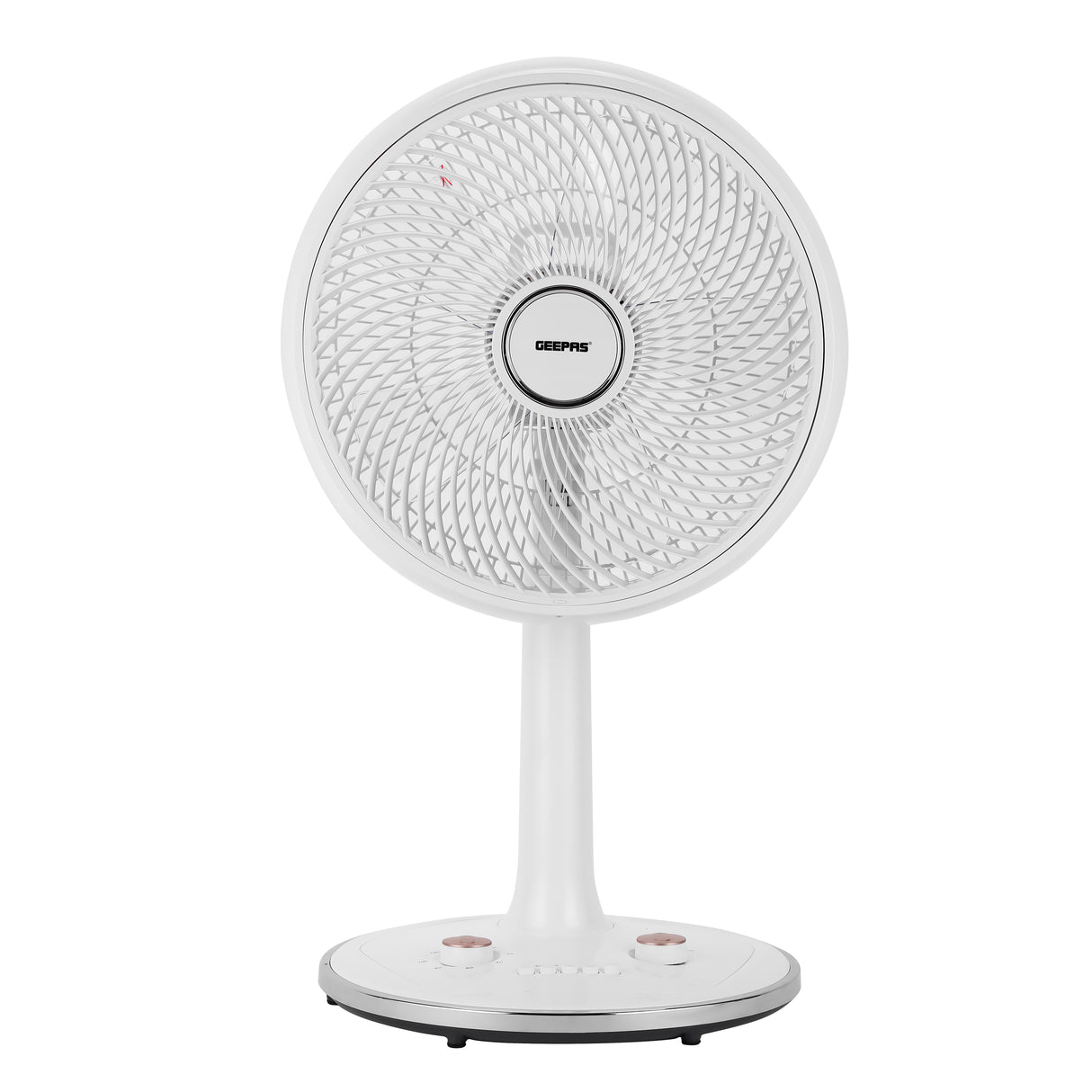 Geepas 14" Desk Fan GF21202 | Korean Style Table Fan with 3 Speeds, Wide Angle Oscillation & Powerful 60W Motor for Efficient Cooling | 2 Years Warranty