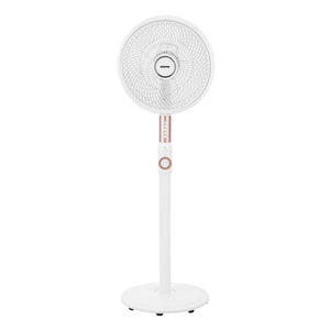 Geepas 14" Stand Fan- GF21204/Korean Design, Pedestal Fans/Adjustable Oscillation, Efficient 60 W Motor /Perfect for Home, Office, Study Room Etc/ 2 Years Warranty, Black