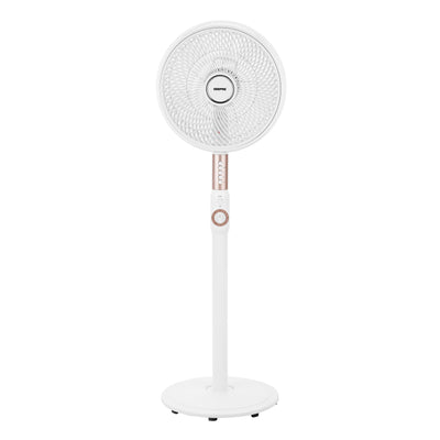 Geepas 14" Stand Fan- GF21204/Korean Design, Pedestal Fans/Adjustable Oscillation, Efficient 60 W Motor /Perfect for Home, Office, Study Room Etc/ 2 Years Warranty, Black
