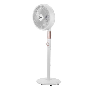 Geepas 14" Stand Fan- GF21204/Korean Design, Pedestal Fans/Adjustable Oscillation, Efficient 60 W Motor /Perfect for Home, Office, Study Room Etc/ 2 Years Warranty, Black